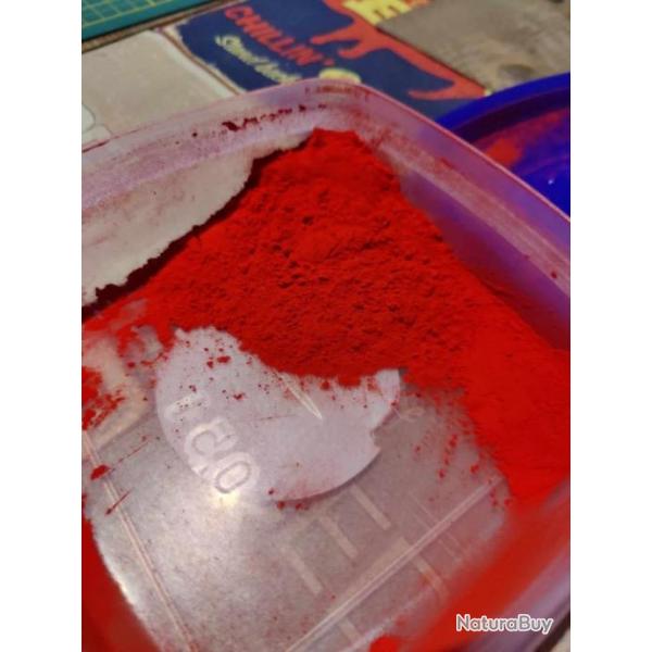 50 grammes Revtement Peinture poudre RAL 3020 Rouge Brillant - Powder coating