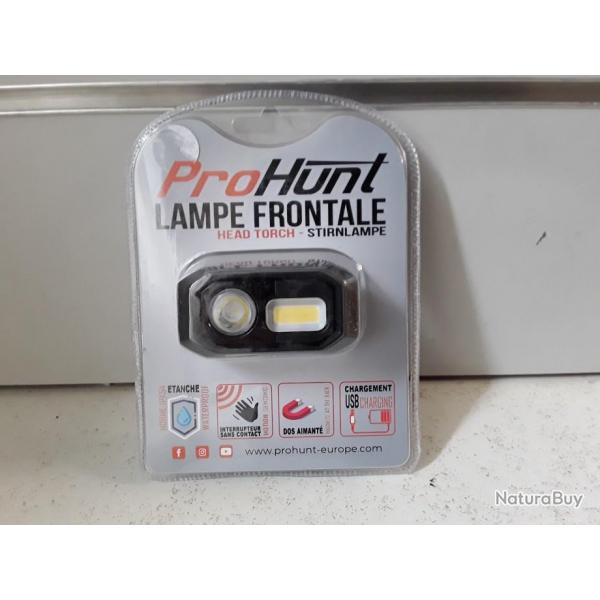9870 LAMPE FRONTALE PROHUNT RECHARGEABLE NEUF