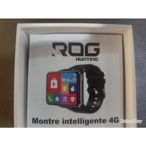 Montre connecte rog hunting 4g lte smart watch compatible collier dressage reprage