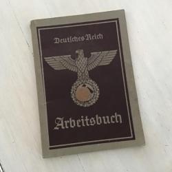 Carnet emploi ou livret du Reich ou Arbeitsbuch nominatif