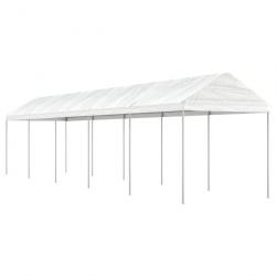 Belvédère avec toit blanc 11,15x2,28x2,69 m polyéthylène