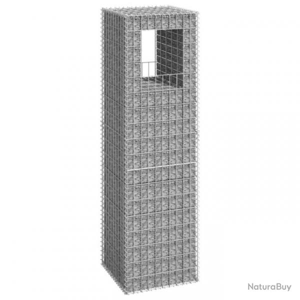 Poteau  panier de gabion 50x50x180 cm Fer