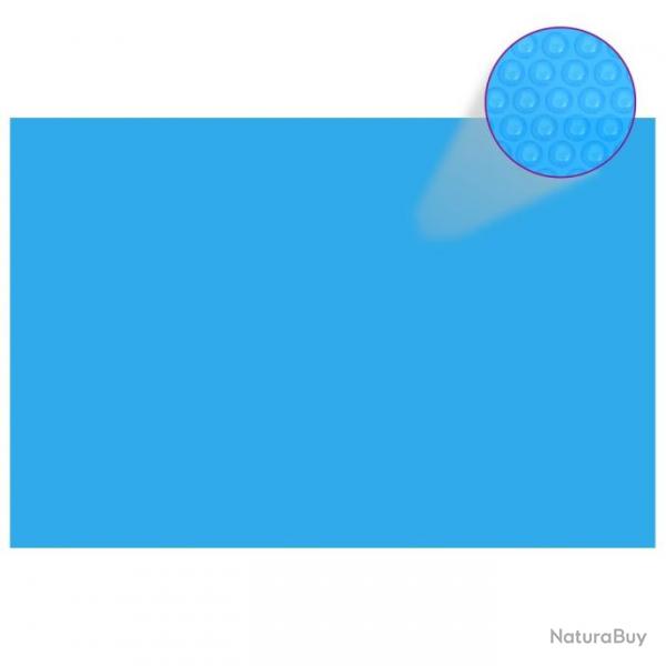 Bche de piscine rectangulaire 300 x 200 cm PE Bleu