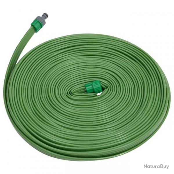 Tuyau d'arrosage  3 tubes vert 7,5 m PVC