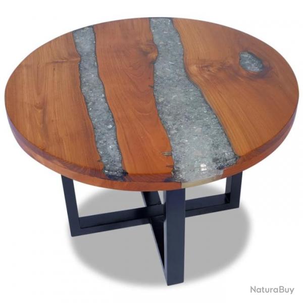 Table basse Teck Rsine 60 cm