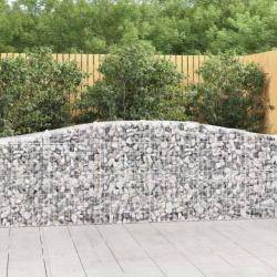 Panier de gabions arqué 400x50x80/100 cm Fer galvanisé