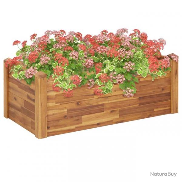 Lit surlev de jardin 110x60x44 cm Bois massif d'acacia