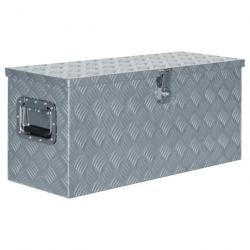 Boîte en aluminium 80 x 30 x 35 cm Argenté
