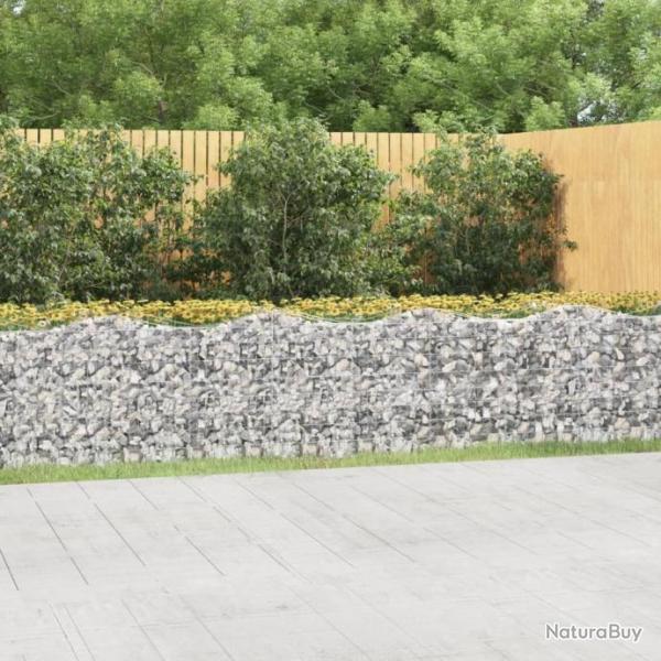 Lit surlev  gabions arqu 800x50x100 cm Fer galvanis