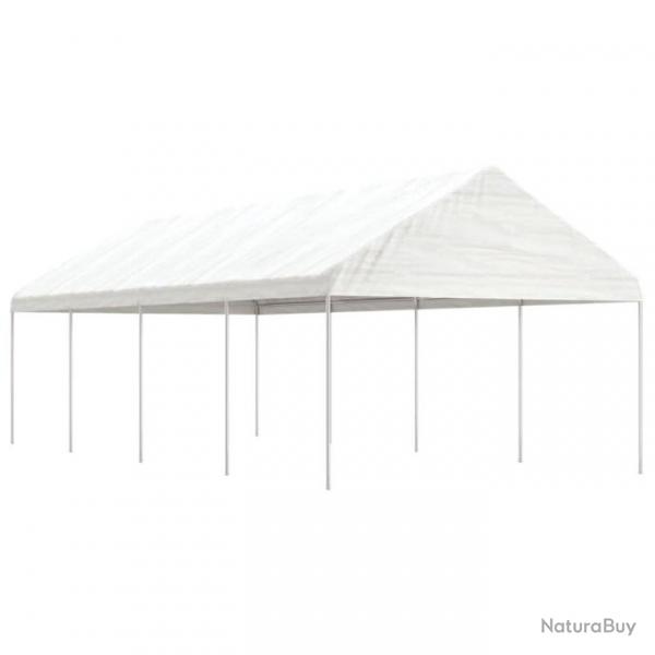 Belvdre avec toit blanc 8,92x4,08x3,22 m polythylne