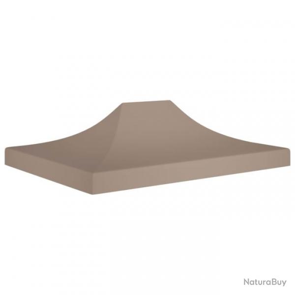 Toit de tente de rception 4,5x3 m Taupe 270 g/m