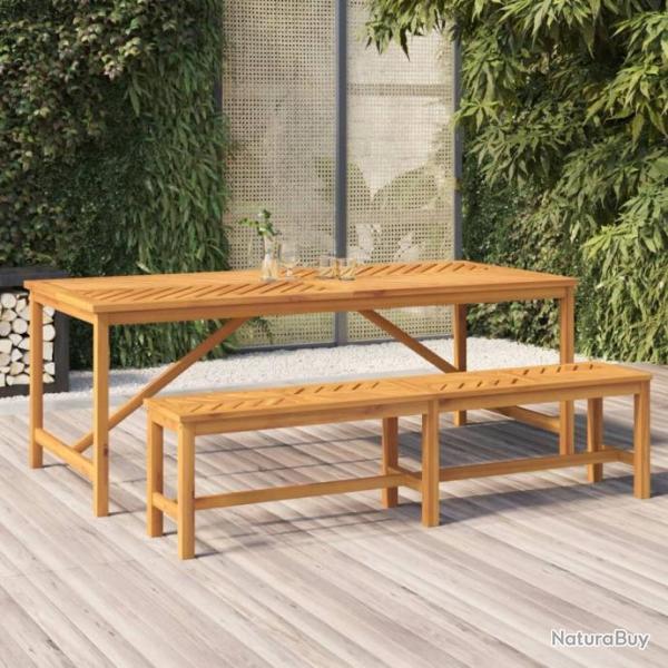Table  manger de jardin 200x90x74 cm bois d'acacia solide