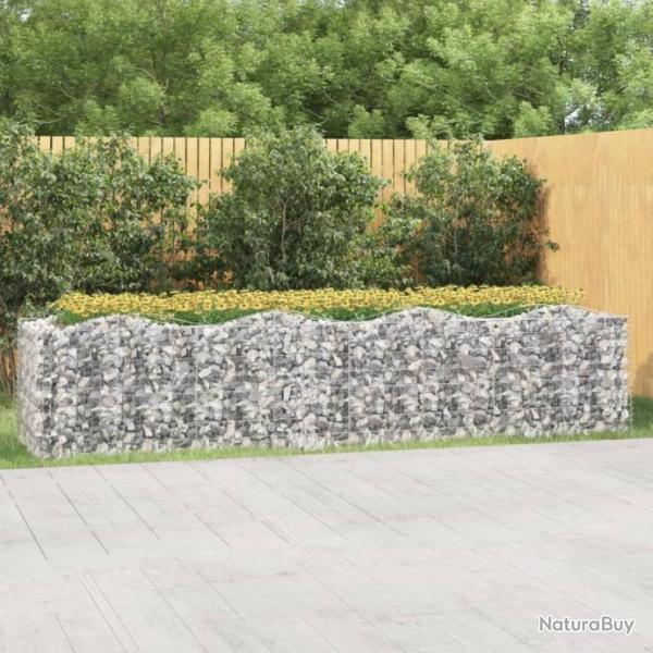 Lit surlev  gabions arqu 400x100x100 cm Fer galvanis