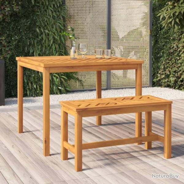 Table  manger de jardin 90x90x74 cm bois d'acacia solide