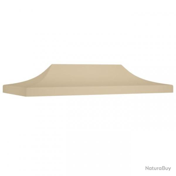 Toit de tente de rception 6x3 m Beige 270 g/m