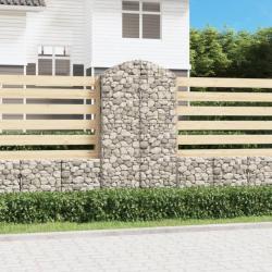 Panier de gabions arqué 100x30x180/200 cm Fer galvanisé