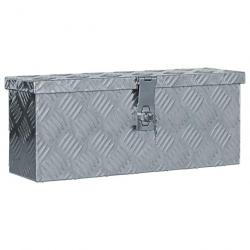 Boîte en aluminium 48,5 x 14 x 20 cm Argenté
