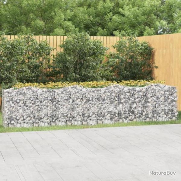 Lit surlev  gabions arqu 400x50x100 cm Fer galvanis