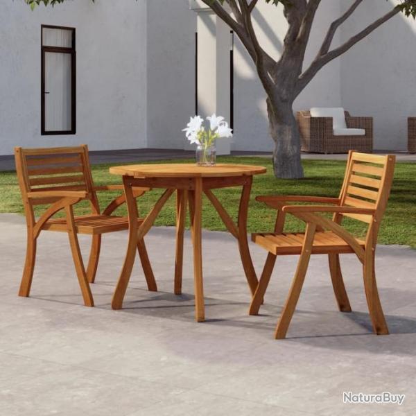 Table de jardin  85 cm Bois d'acacia solide