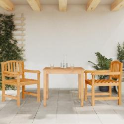Chaises de jardin lot de 2 58x59x88 cm bois de teck solide