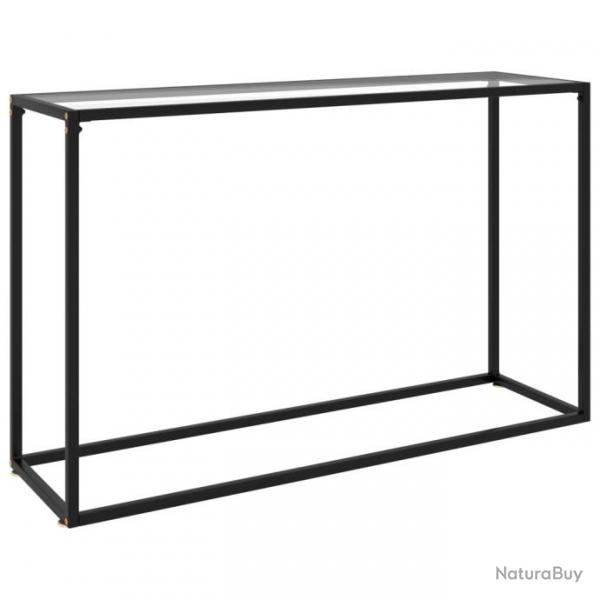 Table console Transparent 120x35x75 cm Verre tremp