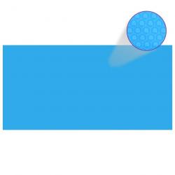 Bâche de piscine rectangulaire 732 x 366 cm PE Bleu