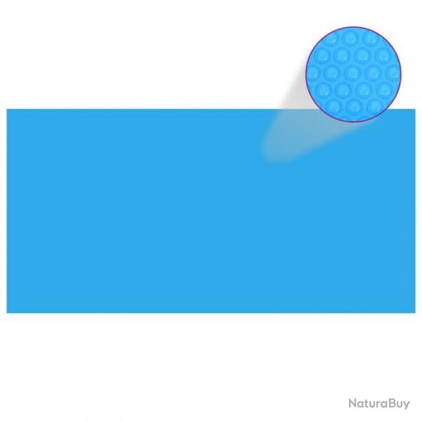 Bche de piscine rectangulaire 732 x 366 cm PE Bleu