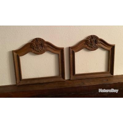 Cadre Photo En Bois Sculpté - Reproduction Ancienne - 30,5x37,5cm