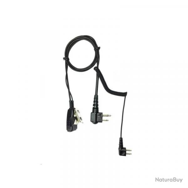 Cable Micro Pour Casque Peltor SportTac - Talkie Walkie Motorola
