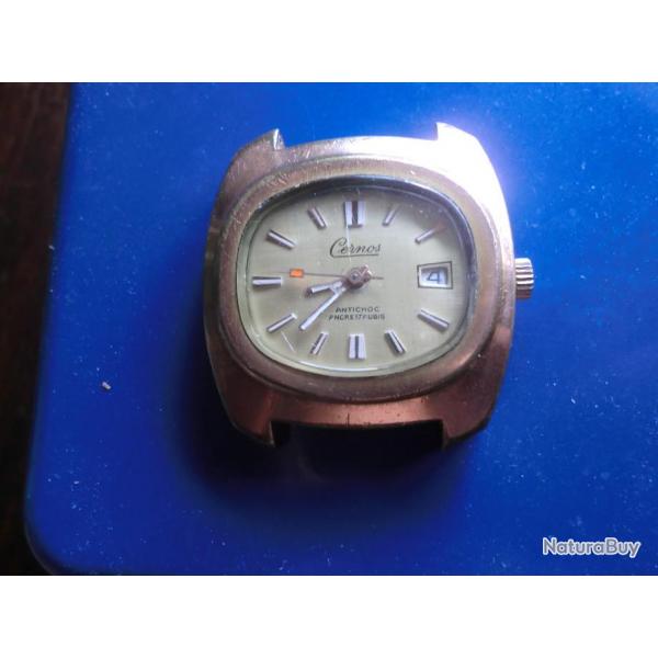 montre cernos homme avec dateur ancre 17 rubis