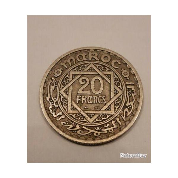 pice 20 francs maroc de 1366 1947