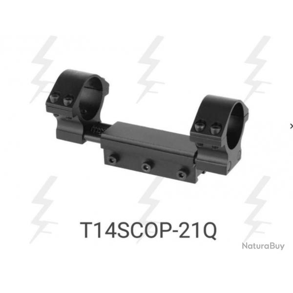Anneaux de montage 25.4mm/30mm Haut sur support monobloc ZR VECTOR Optics pour rail dovetail / 11mm
