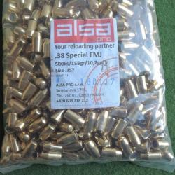 Lot de 500 Ogives ALSA 158grs FMJ en 357