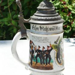 ARMÉE ALLEMANDE chope allemande réserviste 40 ème brigade d'infanterie prussienne SDC25INB038