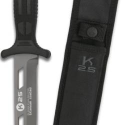 Couteau de botte K25 - 12,8cm acier gris