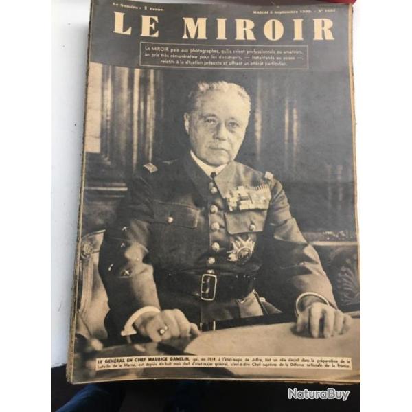 Journaux le Miroir 1939/1940