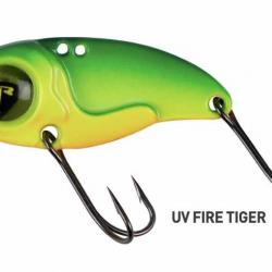 Lame Vibrante Fox Rage Big Eye Blade 8g 4cm 8g UV Fire Tiger