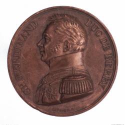 Médaille mort Duc de Berry 1820