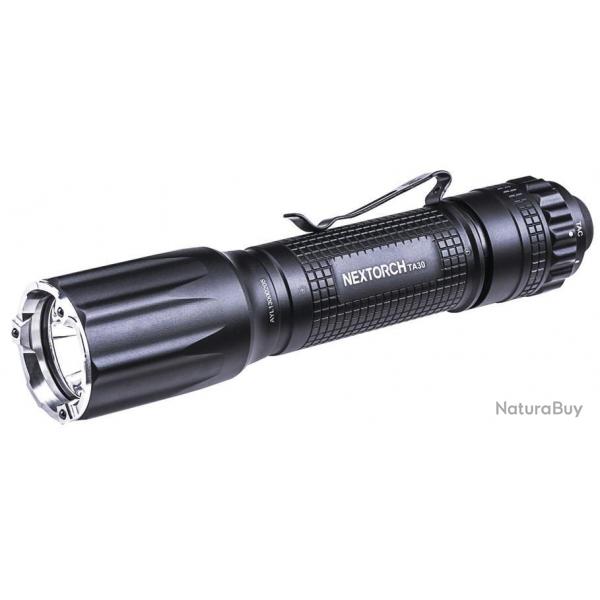 Lampe Torche Nextorch TA30 2019 noir 1300LM porte 240M 18650 rechargeable
