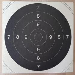 Lot de 100 centres de cibles C50 21x21 cm