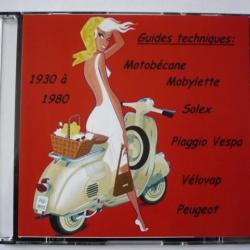 650 Guides techniques scooters, cyclomoteurs, mobylettes anciens sur CD