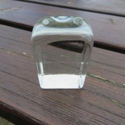VINTAGE - Presse papier de forme cubique en verre soufflé -  Intemporelle & Moderne (XXé)