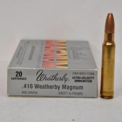 1 Boite de balles Weatherby calibre 416 weatherby magnum
