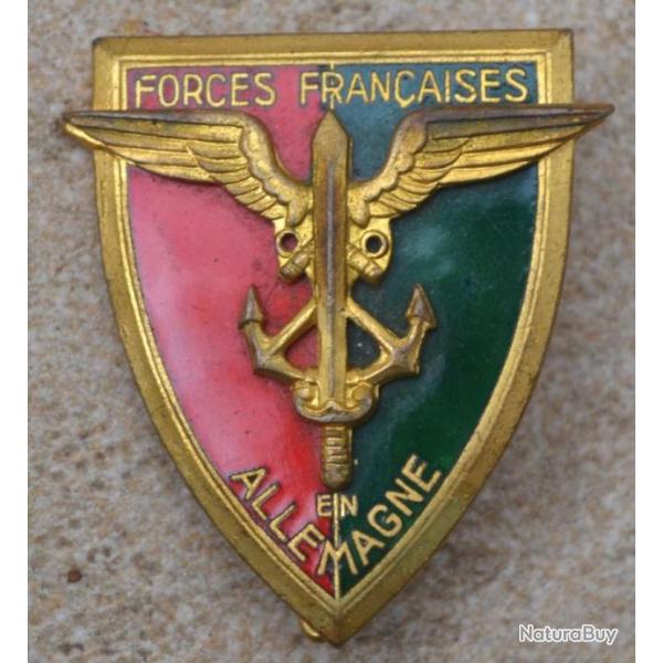 Forces Franaises en ALLEMAGNE, mail dos guilloch, faux N