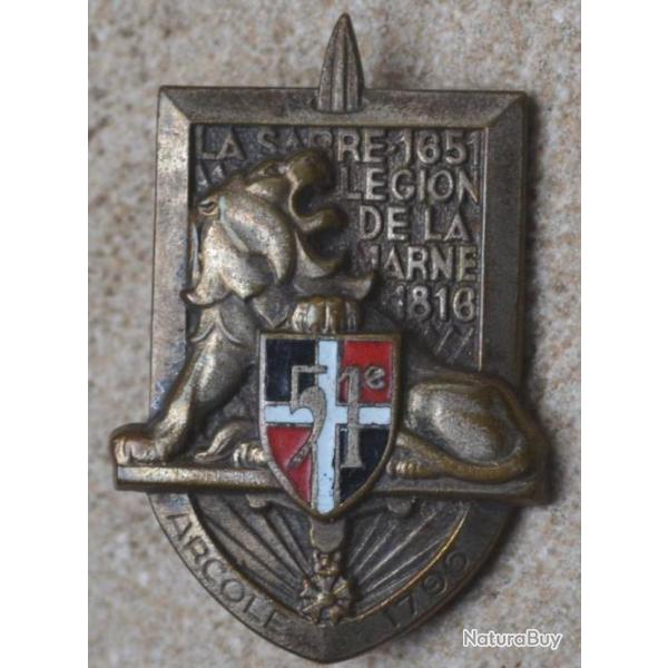 51 Rgiment d'Infanterie, cu mail, dos guilloch