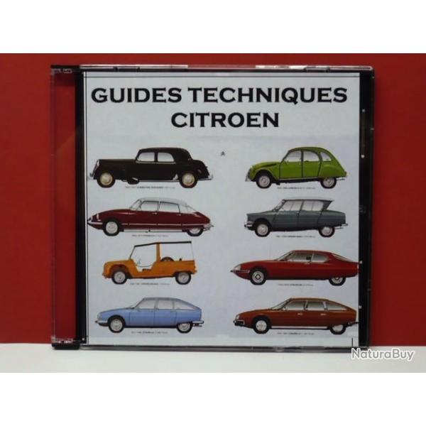 70 Guides techniques voitures CITROEN AX, BX, CX, GS, LN, SM, VISA et XM  sur CD