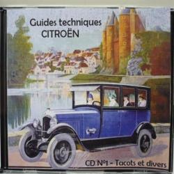 Lot 80 Livrets, guides techniques des voitures Citroën de 1920 à 1980 sur CD