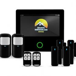 Kit d'alarme maison sans fil GSM, 4G Wifi - Sans abonnement - Autocollants dissuasifs offerts