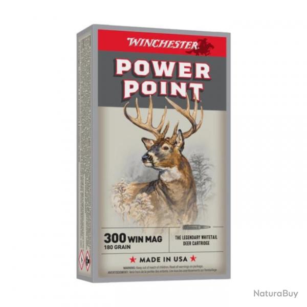 Balles Winchester Power Point - Cal. 300 Win. Mag. Par 1 180 300 Win Mag