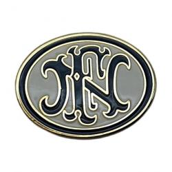 FN FNH oval logo pin email blue white - Browning
